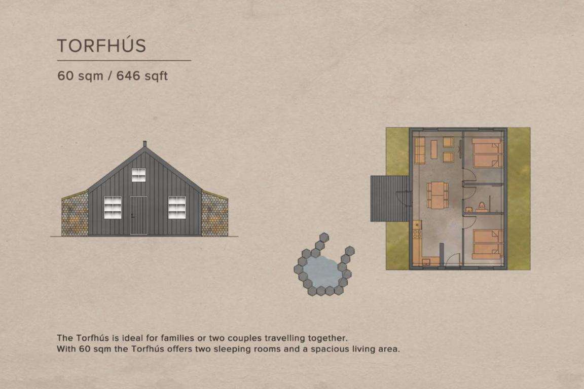 Torfhus Retreat Hotell Selfoss Rom bilde